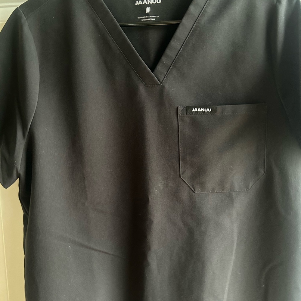 Jaanuu Black scrub top
